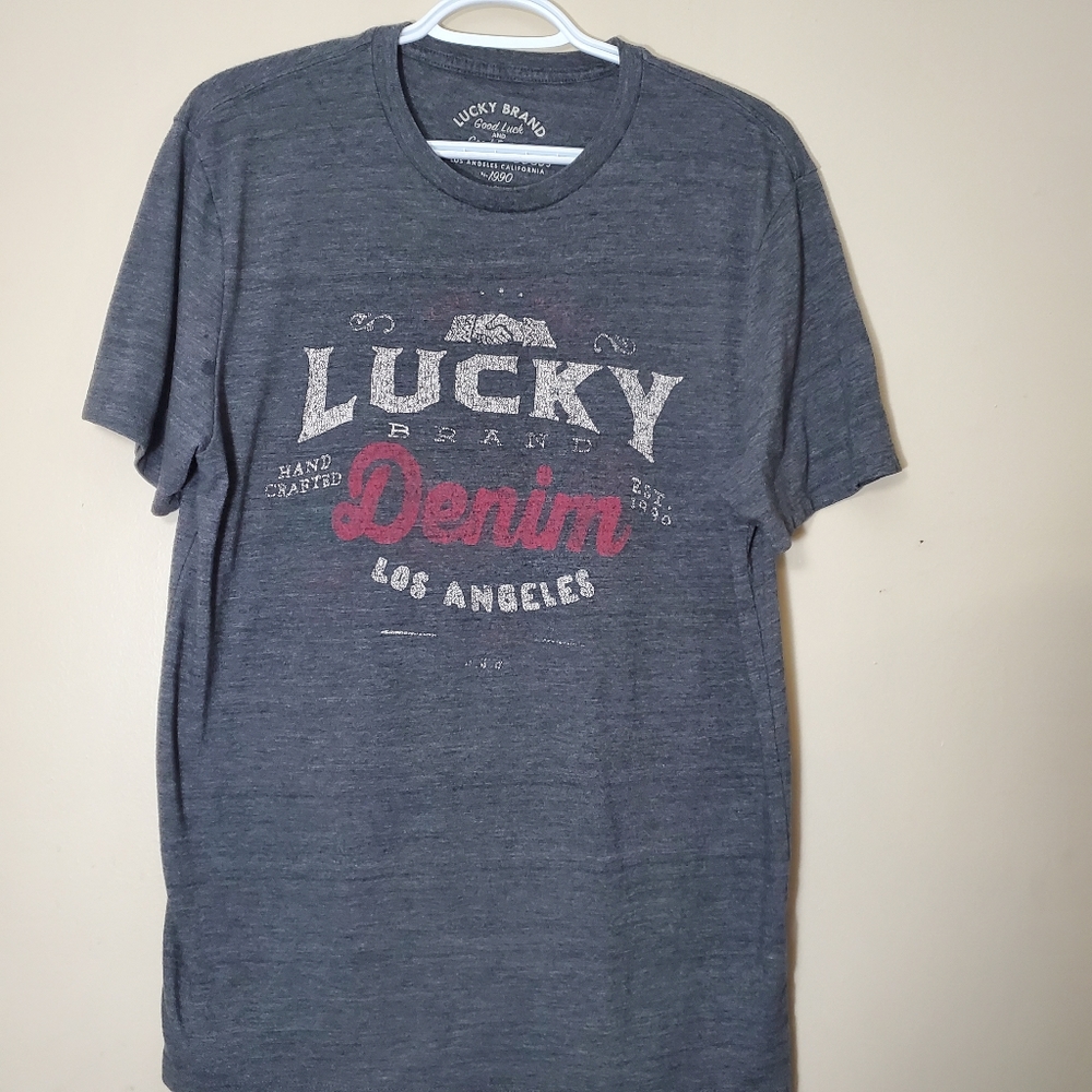 Final sale Lucky Brand  mens logo shirt